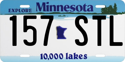 MN license plate 157STL