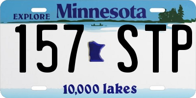 MN license plate 157STP