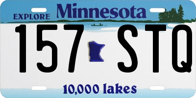 MN license plate 157STQ