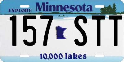 MN license plate 157STT