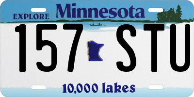 MN license plate 157STU