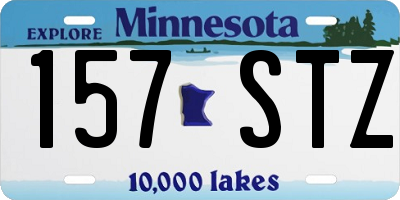 MN license plate 157STZ