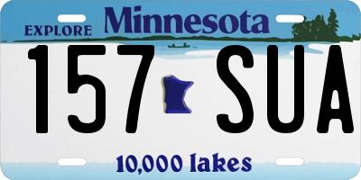 MN license plate 157SUA