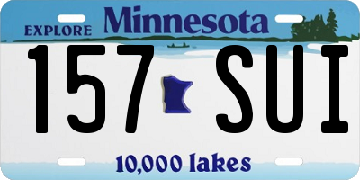 MN license plate 157SUI