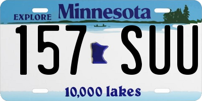 MN license plate 157SUU