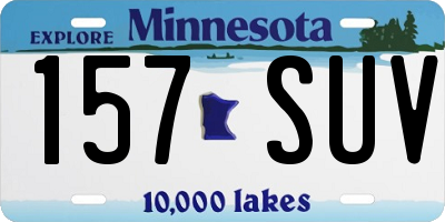 MN license plate 157SUV