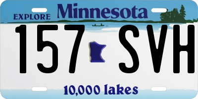 MN license plate 157SVH
