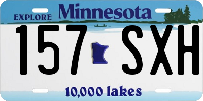 MN license plate 157SXH