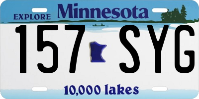 MN license plate 157SYG