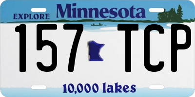 MN license plate 157TCP