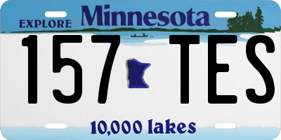 MN license plate 157TES