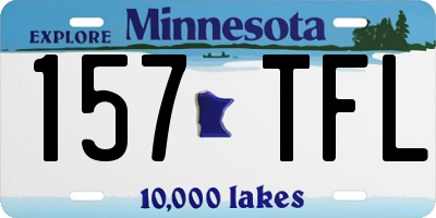 MN license plate 157TFL