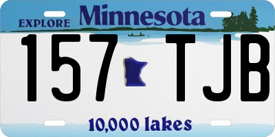MN license plate 157TJB