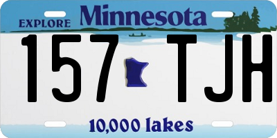 MN license plate 157TJH