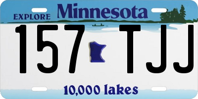 MN license plate 157TJJ