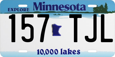MN license plate 157TJL