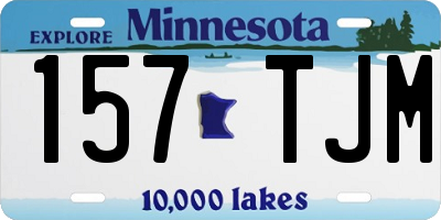 MN license plate 157TJM