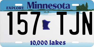 MN license plate 157TJN