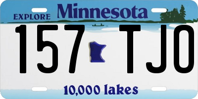 MN license plate 157TJO