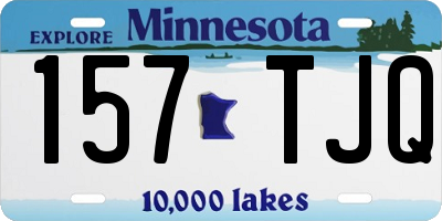 MN license plate 157TJQ