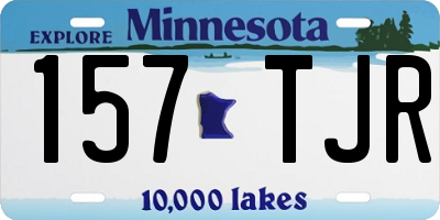 MN license plate 157TJR
