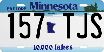 MN license plate 157TJS
