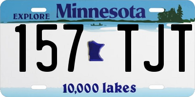 MN license plate 157TJT