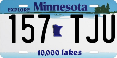 MN license plate 157TJU
