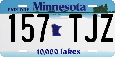 MN license plate 157TJZ