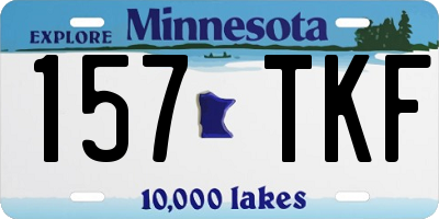 MN license plate 157TKF