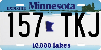 MN license plate 157TKJ