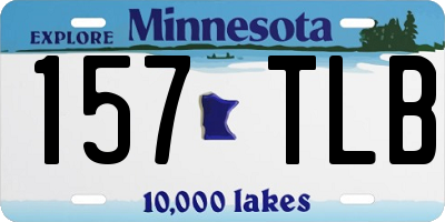 MN license plate 157TLB