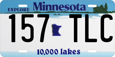 MN license plate 157TLC