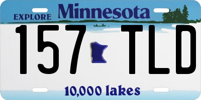 MN license plate 157TLD