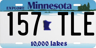 MN license plate 157TLE