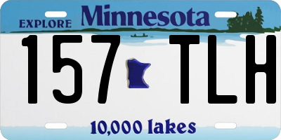 MN license plate 157TLH