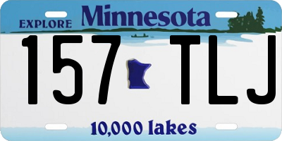 MN license plate 157TLJ