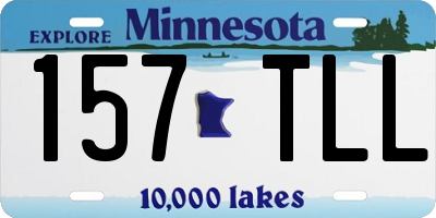 MN license plate 157TLL