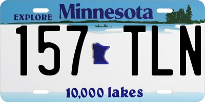 MN license plate 157TLN