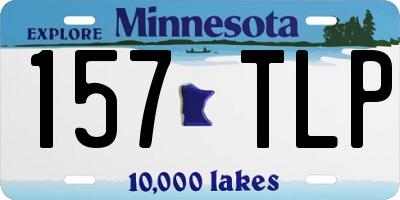 MN license plate 157TLP
