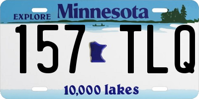 MN license plate 157TLQ