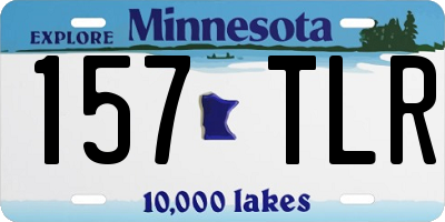MN license plate 157TLR