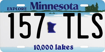 MN license plate 157TLS