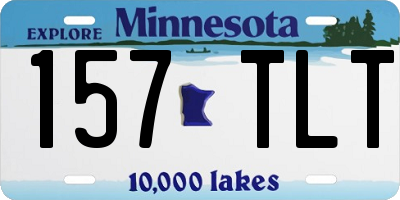 MN license plate 157TLT