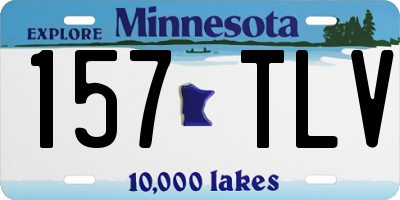 MN license plate 157TLV