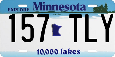 MN license plate 157TLY