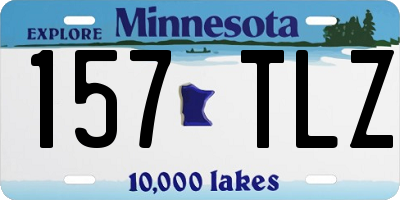 MN license plate 157TLZ