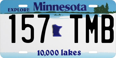 MN license plate 157TMB