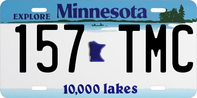 MN license plate 157TMC