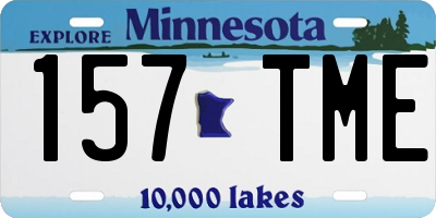 MN license plate 157TME